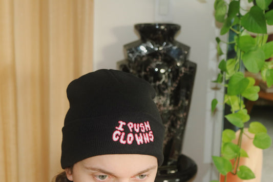 'I Push Clowns' Black Beanie